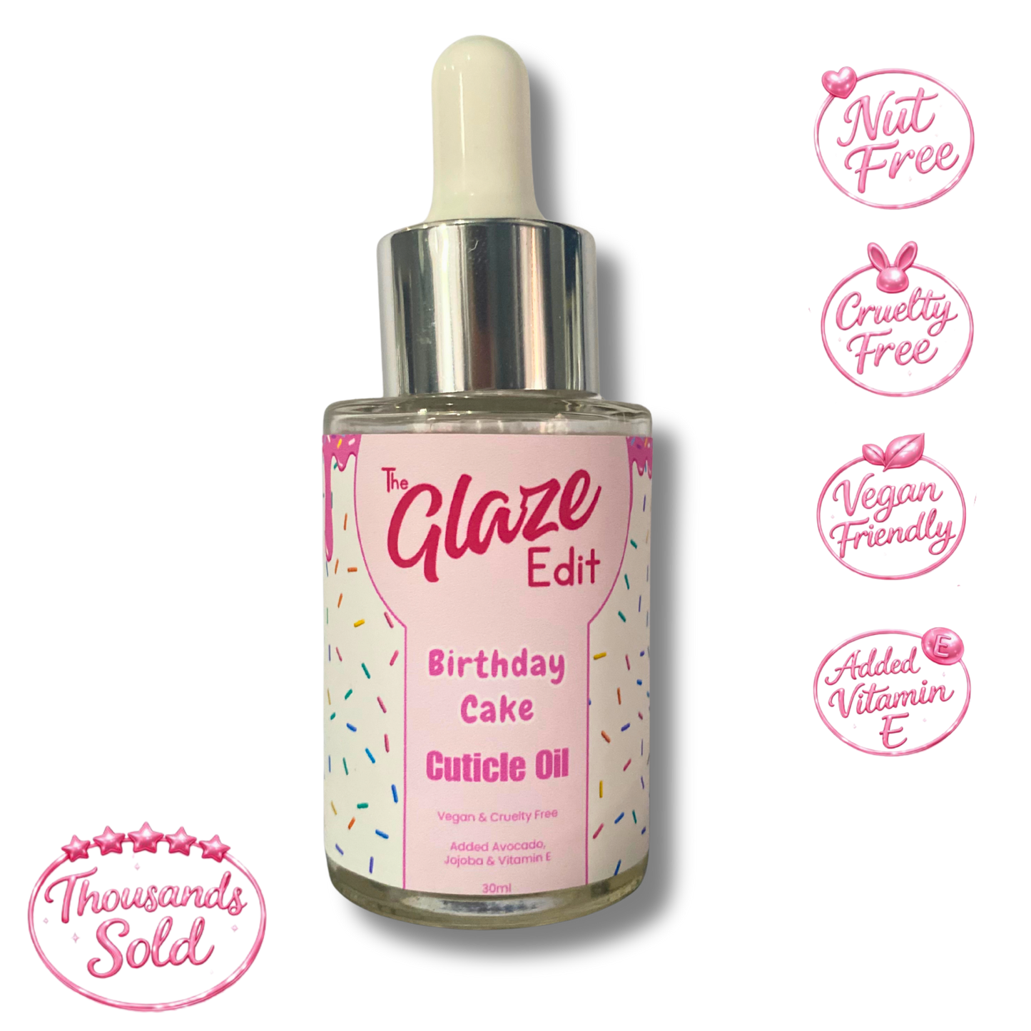 30ml Cuticle Oil - Birthday Cake
