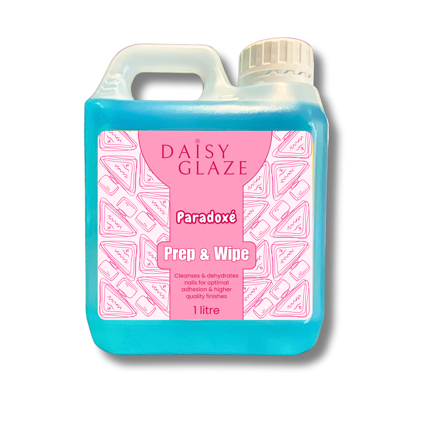 DAISY GLAZE Paradoxe Prep & Wipe container on a white background