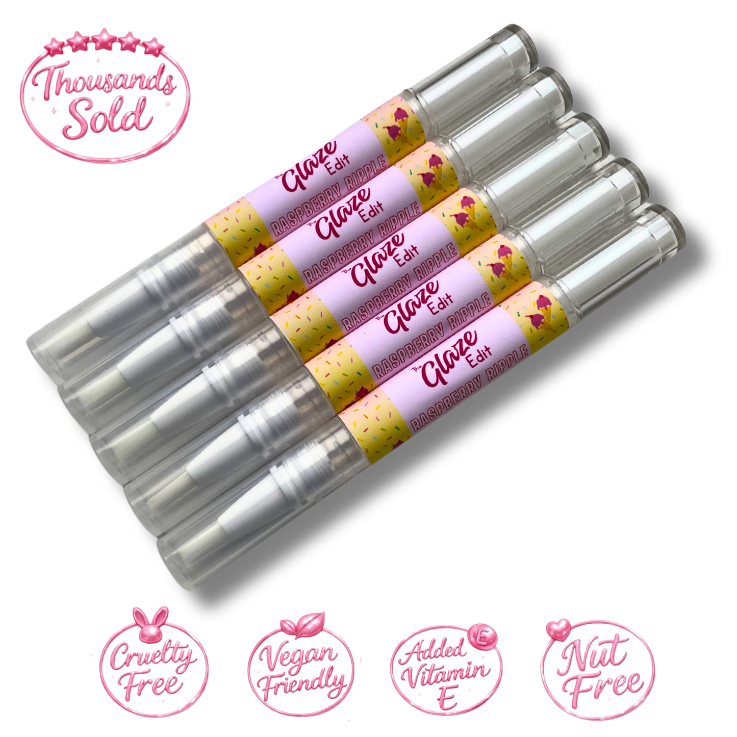 Raspberry Ripple Cuticle Oil - 5 Pack