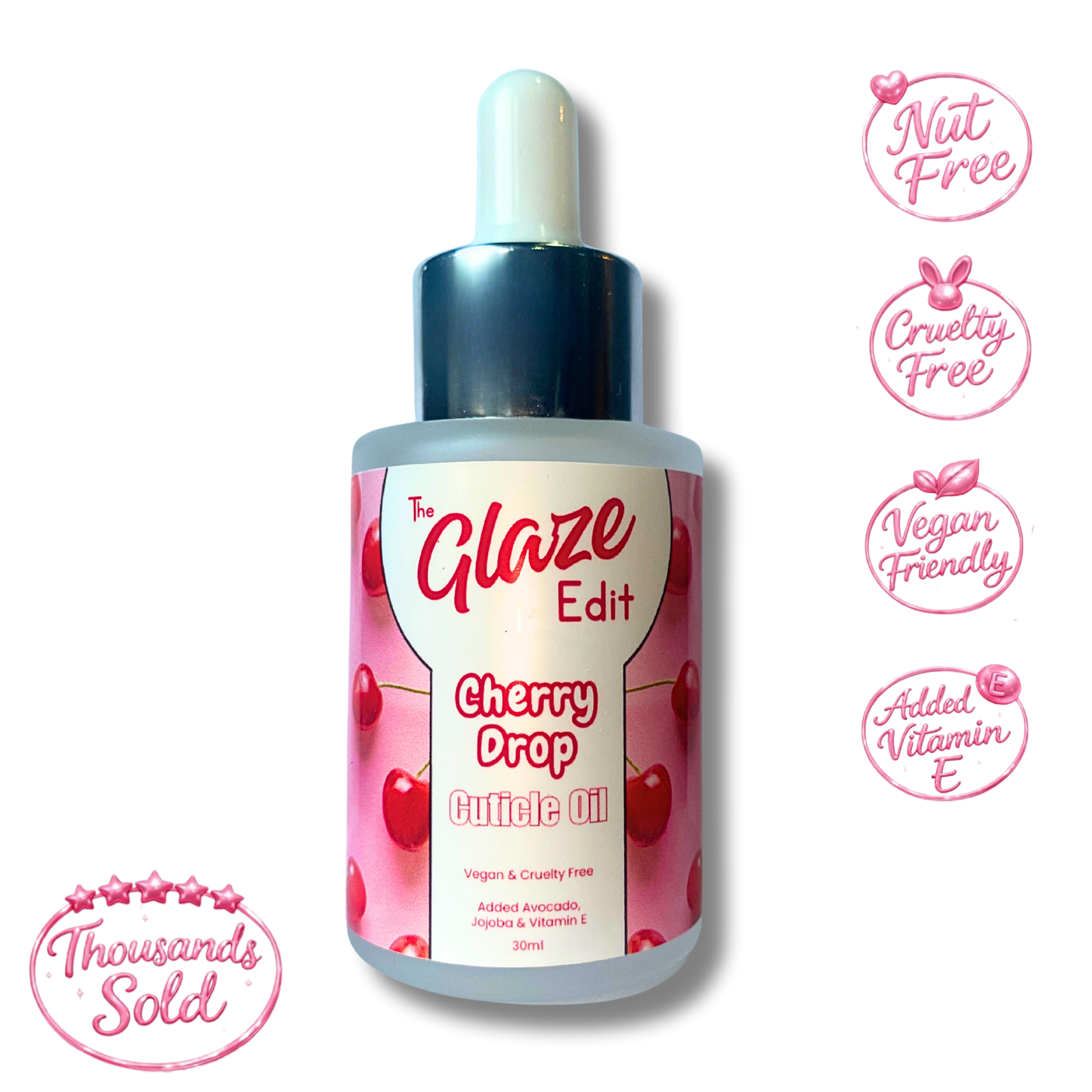 30ml Cuticle Oil - Cherry Drop