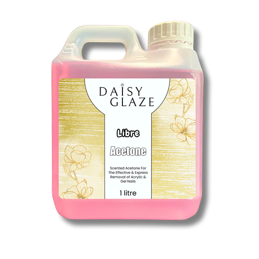 Daisy Glaze Libre Acetone bottle on a white background
