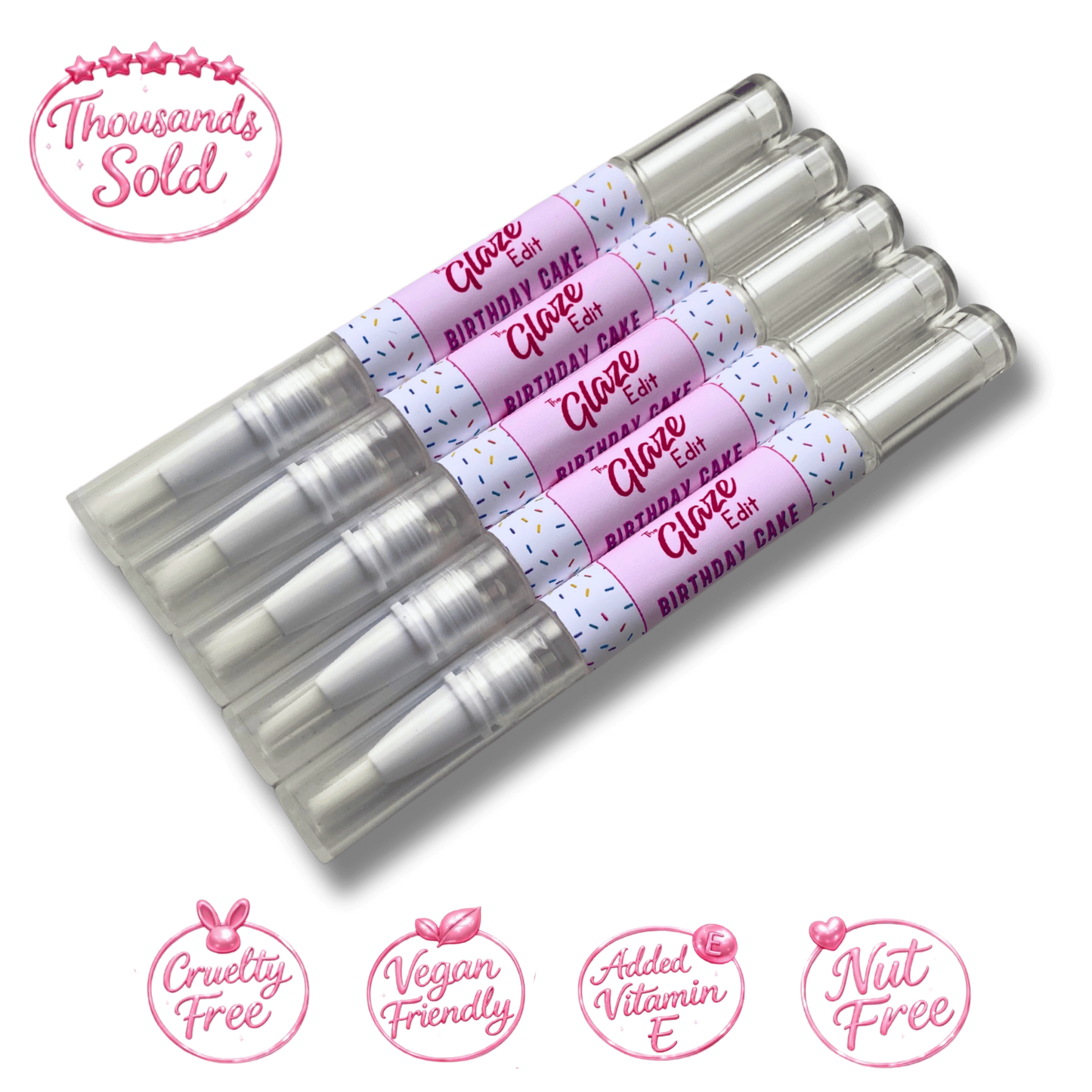 Birthday Cake Cuticle Oil - 5 Pack