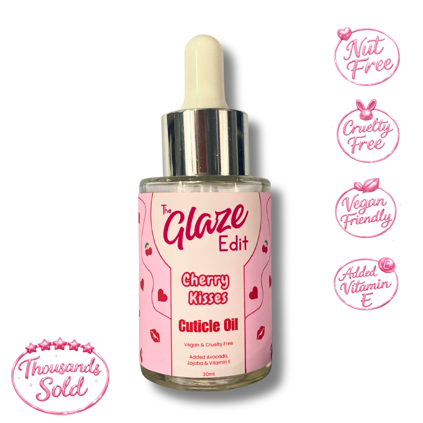 30ml Cuticle Oil - Cherry Kisses & Strawberry Laces